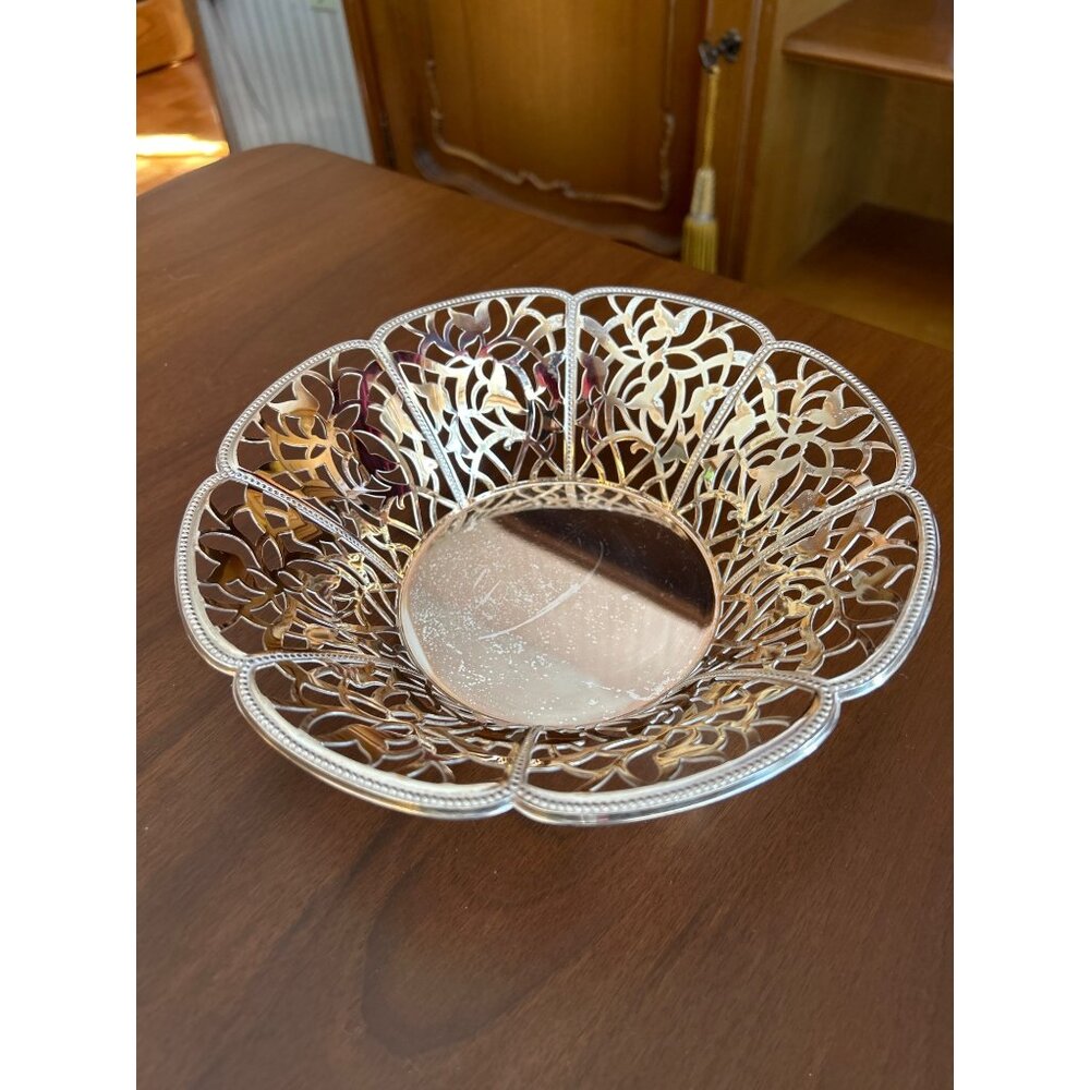 Vintage WMF German Pierced Candy/Nut Bowl